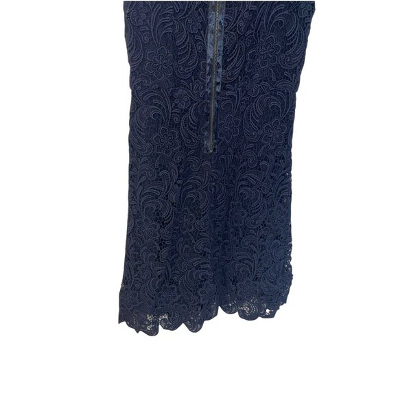 Alice + Olivia Ingrid A-Line Dress in Navy Blue Size 2 - Picture 5 of 12